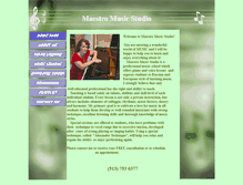 Tablet Screenshot of maestromusicstudio.org